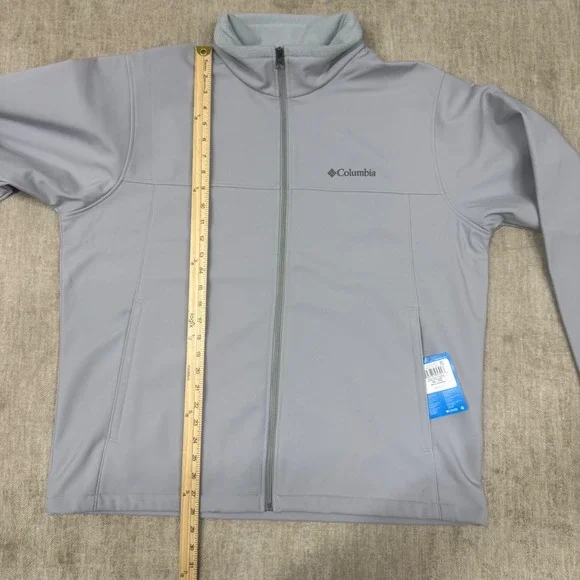 Columbia Bowen Lake II Softshell Jacket Mens XL City Grey Full Zip NWT